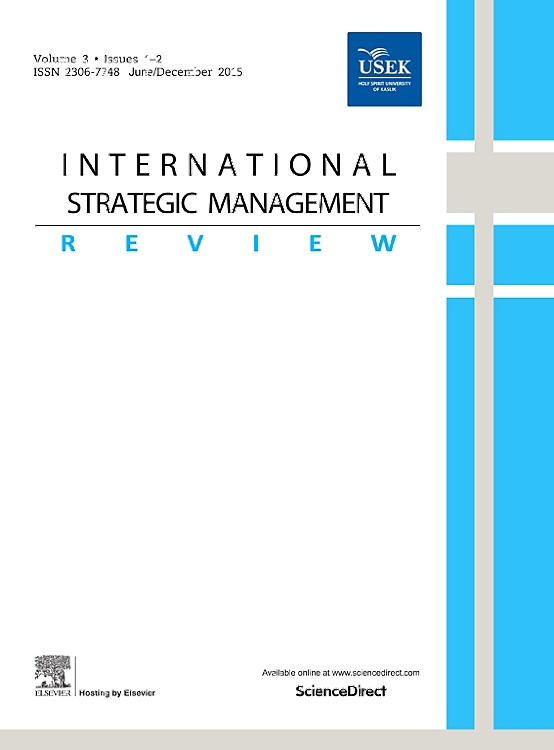 Go to journal home page - International Strategic Management Review